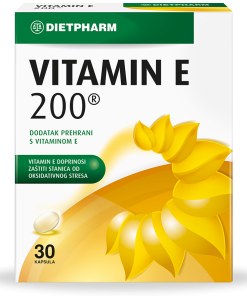 DIETPHARM VITAMIN E 200 a 30 kapsula, Dodatak prehrani za nadopunu vitamina E