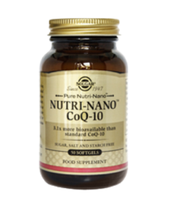 SOLGAR NUTRI-NANO Co-Q10 kapsule a 50, Dodatak prehrani kod nedostatka energije i snažnije srce