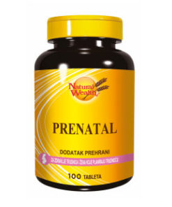 NATURAL WEALTH PRENATAL 100 tableta, Za trudnice, dojilje i žene koje planiraju trudnoću