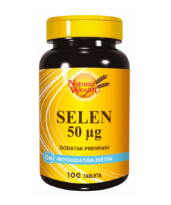 NATURAL WEALTH SELEN 50μg tablete a 100, Dodatak prehrani za nadoknadu selena