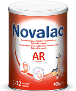 NOVALAC AR 400g, Početna mliječna hrana za dojenčad s vraćanjem hrane