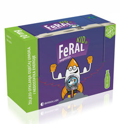 FERAL KID® SUSPENZIJA BOČICE 10X8ml, Dodatak prehrani sa željezom za djecu