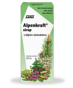 SALUS ALPENKRAFT SIRUP 250ml, Za grlo, ždrijelo i bronhije, umiruje kašalj