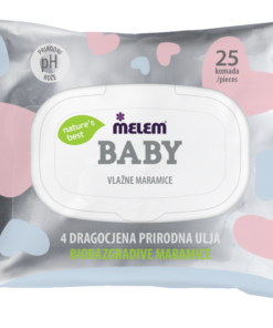 MELEM BABY vlažne maramice 25 kom, Najbolje od prirode za vašu bebu