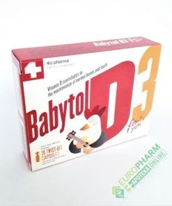 BABYTOL D3 twist-off kapsule a 30, Dodatak prehrani za nadoknadu vitamina D kod novorođenčadi i djece do 3. godine starosti