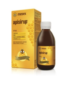 MEDEX APISIRUP 140ml, Ublažava simptome bolesti dišnih puteva i jača imunitet