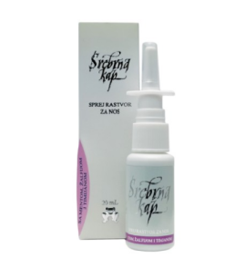SREBRNA KAP – Menta, Žalfija i Timijan 20ml, Sprej za nos za higijenu i upalna stanja nosnih kanala