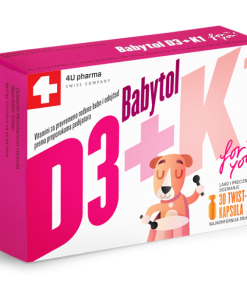 BABYTOL D3+K1 twist-off kapsule a 30, Dodatak prehrani s vitaminima D3 i K1 za djecu od 8. dana do navršenih 12 tjedana od rođenja