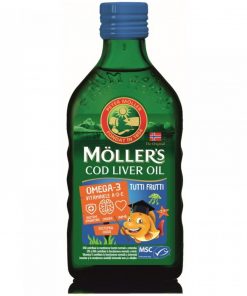 Mollers Omega-3 Kids 250ml, Dodatak prehrani s omega-3 i vitaminima A, D i E za djecu