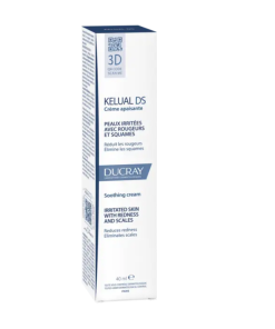 DUCRAY KELUAL DS UMIRUJUĆA KREMA ZA SMANJENJE LJUSAKA 40ml, Za nadraženu kožu lica sa crvenilom i ljuskama.