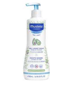MUSTELA Nježni gel za kupanje 500ml, Za kosu i tijelo bez sapuna za bebe