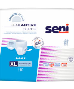 SENI ACTIVE SUPER pelene-gaće a 10, Veličina XL za obim struka 120-160 cm za umjerenu i tešku inkontinenciju