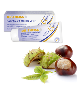 DR. THEISS BALZAM ZA MIKRO-VENE 100ml, Smanjuje vidljivost površinskih vena tzv. kapilara