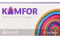 KAMFOR tablete a 8, Odbija moljce i štiti odjeću