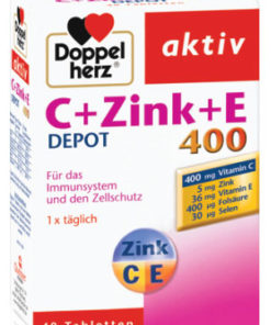 DOPPELHERZ AKTIV C+Zn+E tablete a 40, Dodatak prehrani za jačanje imuniteta i zaštitu ćelija