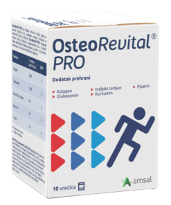 Amsal OsteoRevital® PRO 10 vrećica, Namijenjen odraslim osobama za održavanje funkcije zglobova