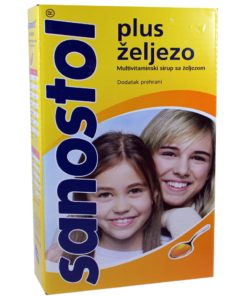 SANOSTOL PLUS ŽELJEZO 230 ml, Multivitaminski sirup sa željezom, dodatak prehrani