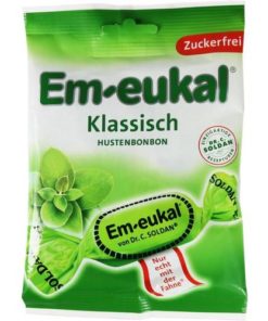 EM EUKAL Eukaliptuus Klasični 75g, Bombone za olakšavanje kašlja i promuklosti