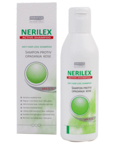 NERILEX ŠAMPON, 100ml, Sprječava opadanje kose, njeguje i hrani korijen kose, sprječava stvaranje peruti, ne iritira i ne isušuje kosu.