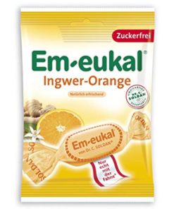 EM EUKAL Narandža i đumbir  75g, Bombone za olakšavanje kašlja i promuklosti