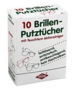 IRBI Maramice za čišćenje naočala, s vlažnim aktivnim čistilom a 10