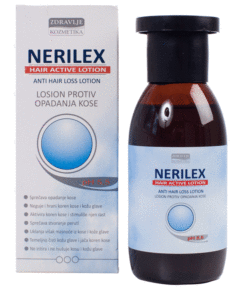 NERILEX LOSION PROTIV OPADANJA KOSE, 200ml, Stimuliše cirkulaciju kože glave i hrani njene organe važnim funkcionalnim materijama.