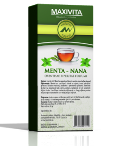 MAXIVITA Menta-Nana rifuzni čaj 40g, Pozitivno djeluje na organizam i poboljšava probavu