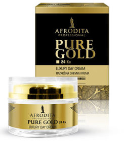 AFRODITA PURE GOLD 24 Ka Raskošna dnevna krema 50ml, Intenzivni tretman protiv bora
