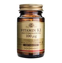SOLGAR VITAMIN K1 100 µg tablete a 100, Doprinosi održavanju normalnih kostiju te normalnom zgrušavanju krvi