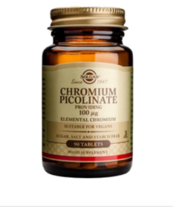 SOLGAR KROM PIKOLINAT 100 micrograma tablete a 90, Dodatak prehrani za pomaganje inzulinu u reguliranju razine šećera u krvi