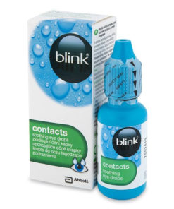 BLINK® CONTACTS UMIRUJUĆE KAPI ZA OČI 10ml, Posebno formulirane za nositelje kontaktnih leća, ove nježne i izrazito učinkovite kapi za oči umiruju i osvježavaju suhe i umorne oči.