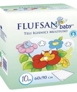 FLUFSAN Baby nepromočivi podmetači 60x90 a 10 kom