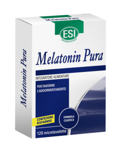 ESI MELATONIN PURA mikrotablete 1mg a 120, Za lakše usnivanje i prevazilaženje promjena vremenskih zona (jet-lagom)