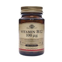 SOLGAR Vitamin B12 100mcg tablete a 100, Dodatak prehrani za nadoknadu vitamina B12