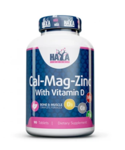 HAYA LABS Calcij Magnezij Zink tableta a 90, Dodatak prehrani za zdrave kosti i mišiće