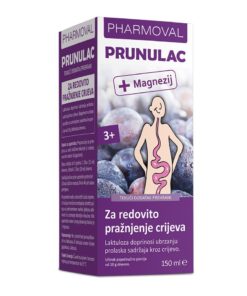 PHARMOVAL PRUNULAC + Magnezij sirup 150ml, Tekući dodatak prehrani za redovito pražnjenje crijeva