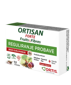 Ortisan Forte Voćne Kocke 120g, Doprinosi regulaciji probave