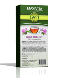 MAXIVITA SLJEZ KORIJEN rinfuz čaj 40g, Althaeae radix blagotvorno djeluje na disajne puteve
