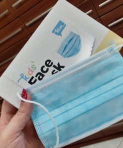 Alternative view of MASKA JEDNOKRATNA, dječija plava, troslojna kutija 10 komada