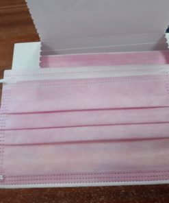 Alternative view of MASKA JEDNOKRATNA, dječija roza, troslojna kutija - 10 komada