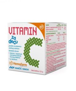 Vitamin C 50mg za djecu vrećice a 25, Doprinosi normalnoj funkciji imunog sistema i smanjenju umora i iscrpljenosti