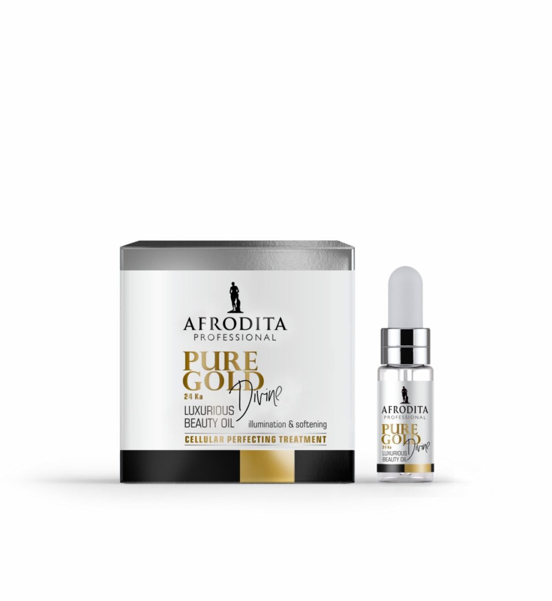 AFRODITA Pure Gold DIVINE 24 Ka RASKOŠNO ULJE ZA LJEPOTU za suhu kožu 5ml