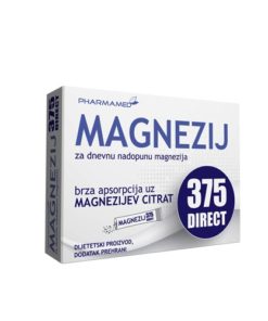 PHARMAMED Magnezij 375 DIRECT 20 vrećica, Dodatak prehrani namijenjen za dnevnu nadopunu magnezija
