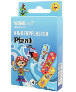 WUNDmed® flasteri za djecu "Gusar" 63mm x19mm, 10 komada