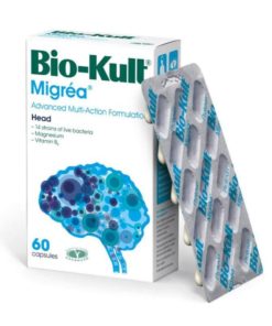 BIO-KULT® MIGREA 60 kapsula - Dodatak prehrani sa 14 sojeva živih kultura mikroorganizama, magnezijem i vitaminom B6