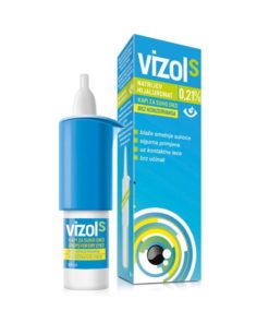 VIZOL S 0,21% kapi za oči  10ml, Za ublažavanje blažih smetnji suhog oka