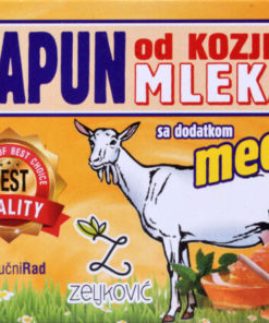 ZELJKOVIĆ SAPUN OD KOZJEG MLIJEKA SA DODATKOM MEDA 70g, Med njeguje kožu, čini je elastičnijom i usporava proces starenja.