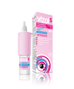 VIZOL S Intensive vitaminske kapi za oči 10 ml, Potiču regeneraciju površine oka