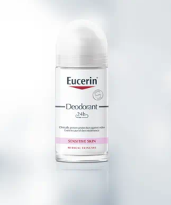EUCERIN Roll-on dezodorans za osjetljivu kožu 50ml, Štiti od neugodnih mirisa, pogodan je za osobe s osjetljivom kožom ili kožom koja ne podnosi dezodoranse