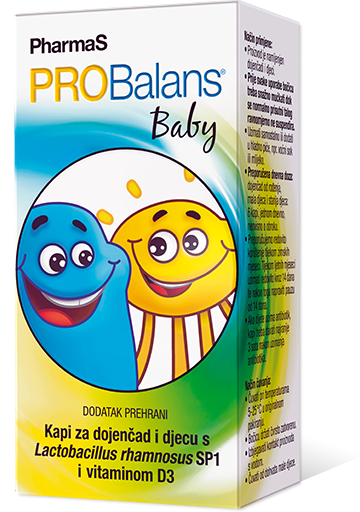 PHARMAS PROBalans Baby kapi 10ML, Za dojenčad i djecu u obliku kapi namijenjen ravnoteži probave i metabolizma
